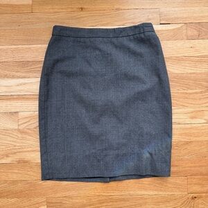 J. Crew Gray Pencil Skirt